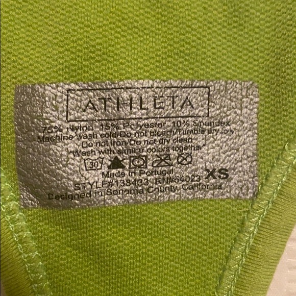 Athleta lime tank top - Picture 2 of 6